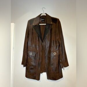 Insight Dark Brown Leather Jacket